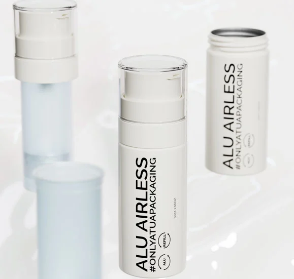 Confezione Airless per la cura della pelle in alluminio, 50ml